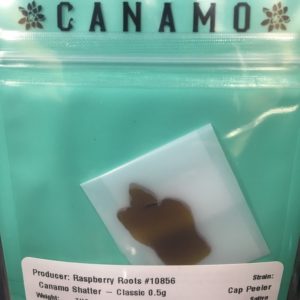 .5 gram Cap Peeler Shatter by Canamo