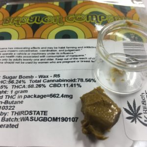 1 gram Sugar Bomb Wax by Babylon