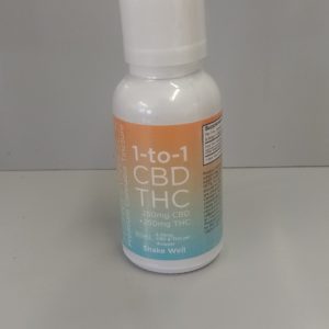 1-to-1 CBD/THC Tincture