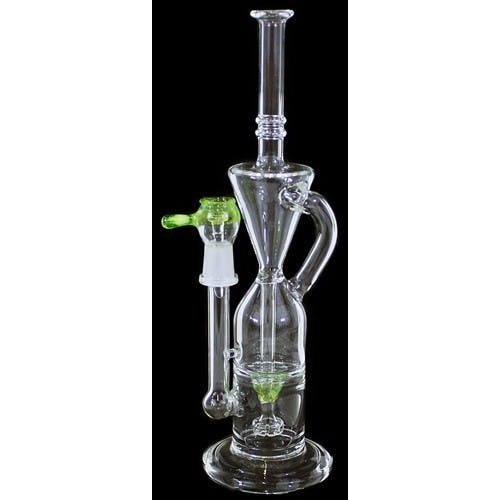 10" Hourglass Recycler 14mm Oil Rig Water Pipe