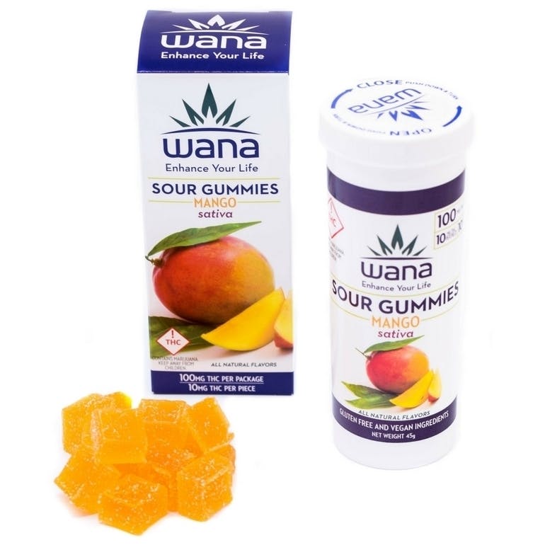 100 mg Wana Mango Sativa Gummies