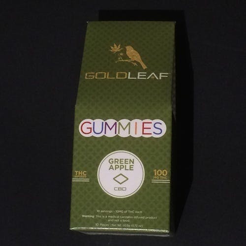 100mg Goldleaf Green Apple Gummies