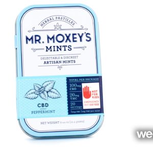 100mg THC Sativa Peppermints 20pk - Mr. Moxey's