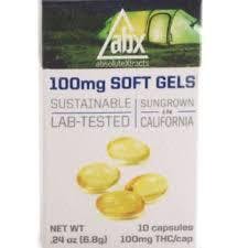 100mg THC Soft Gels 20 Capsules MEDICAL ONLY [AbsoluteXtracts]