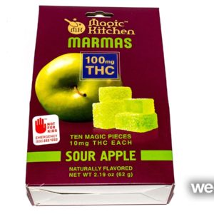 100mg THC Sour Apple Marmas 10pk - NWCS