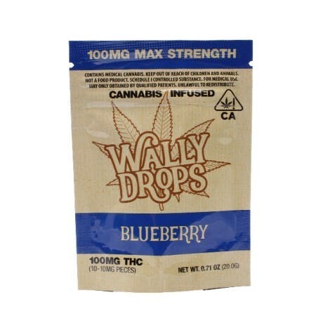 100mgTHC Blueberry - Wally Drops