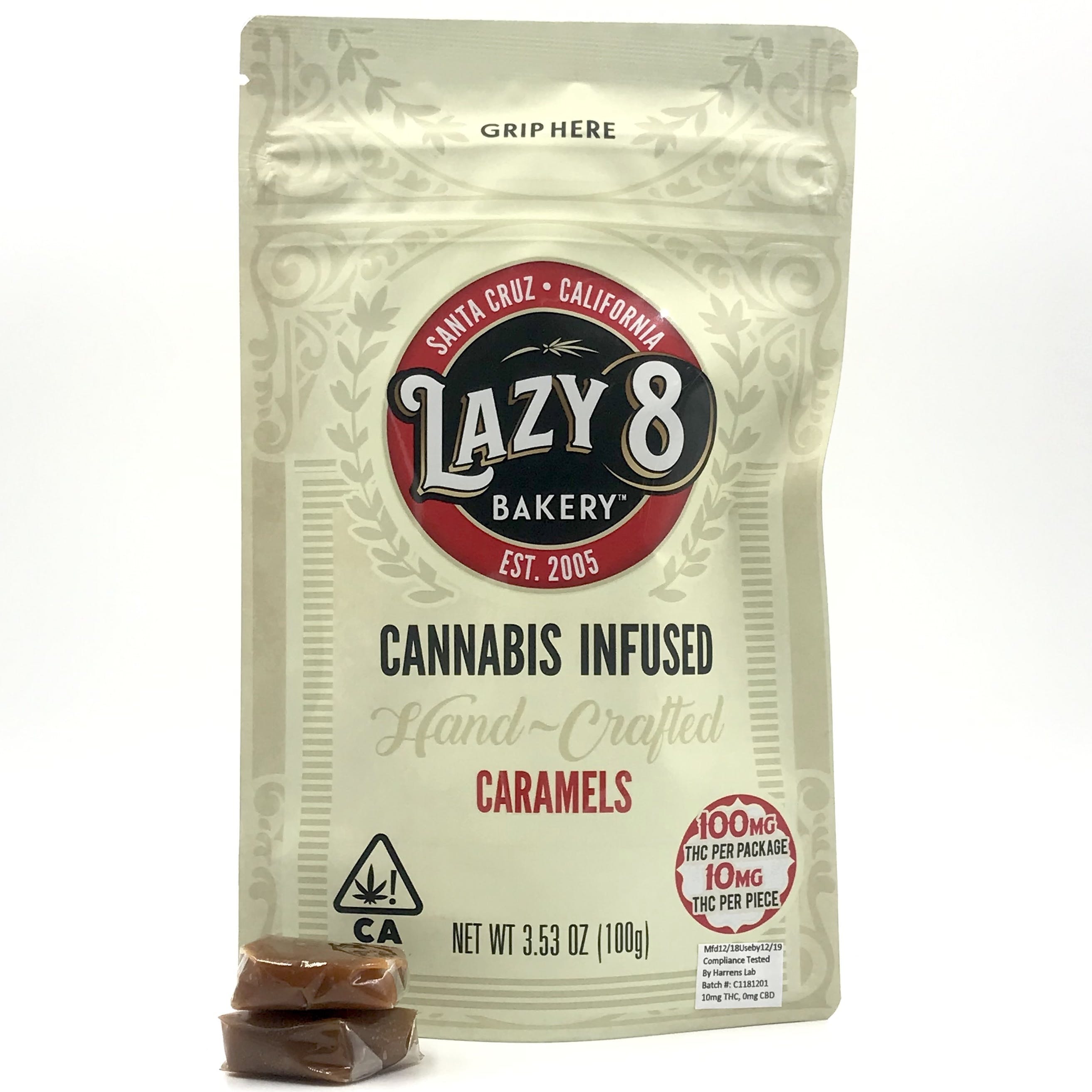 100mgTHC Caramels - Lazy 8