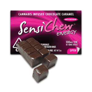 100mgTHC Energy Chocolate + Caffeine - Sensi Chew