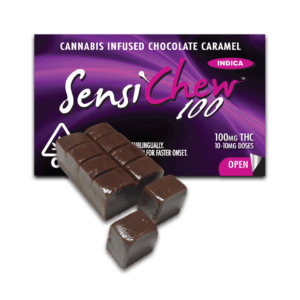 edible-100mgthc-indica-chocolate-caramel-sensi-chew