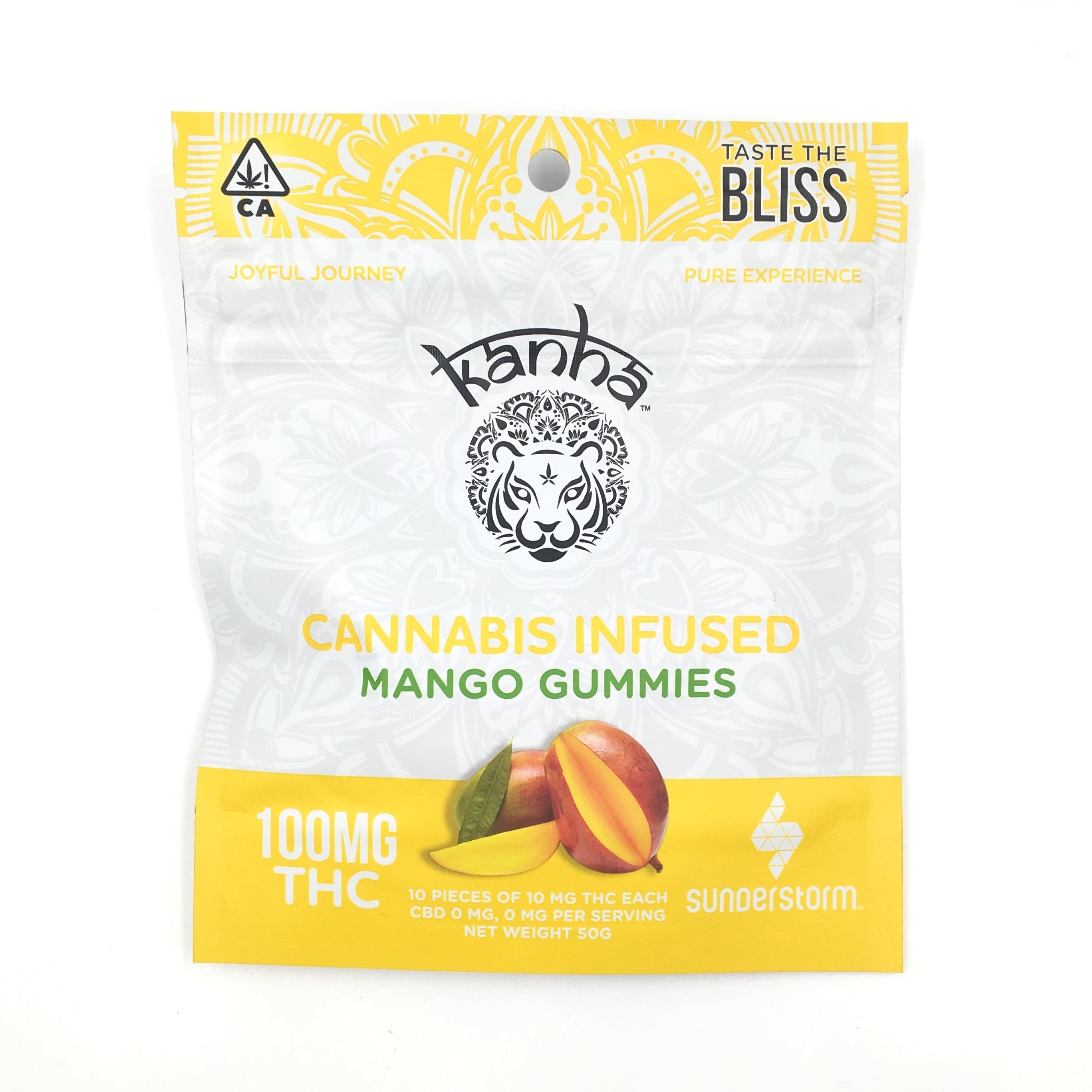 100mgTHC Mango Gummies - Kanha Treats