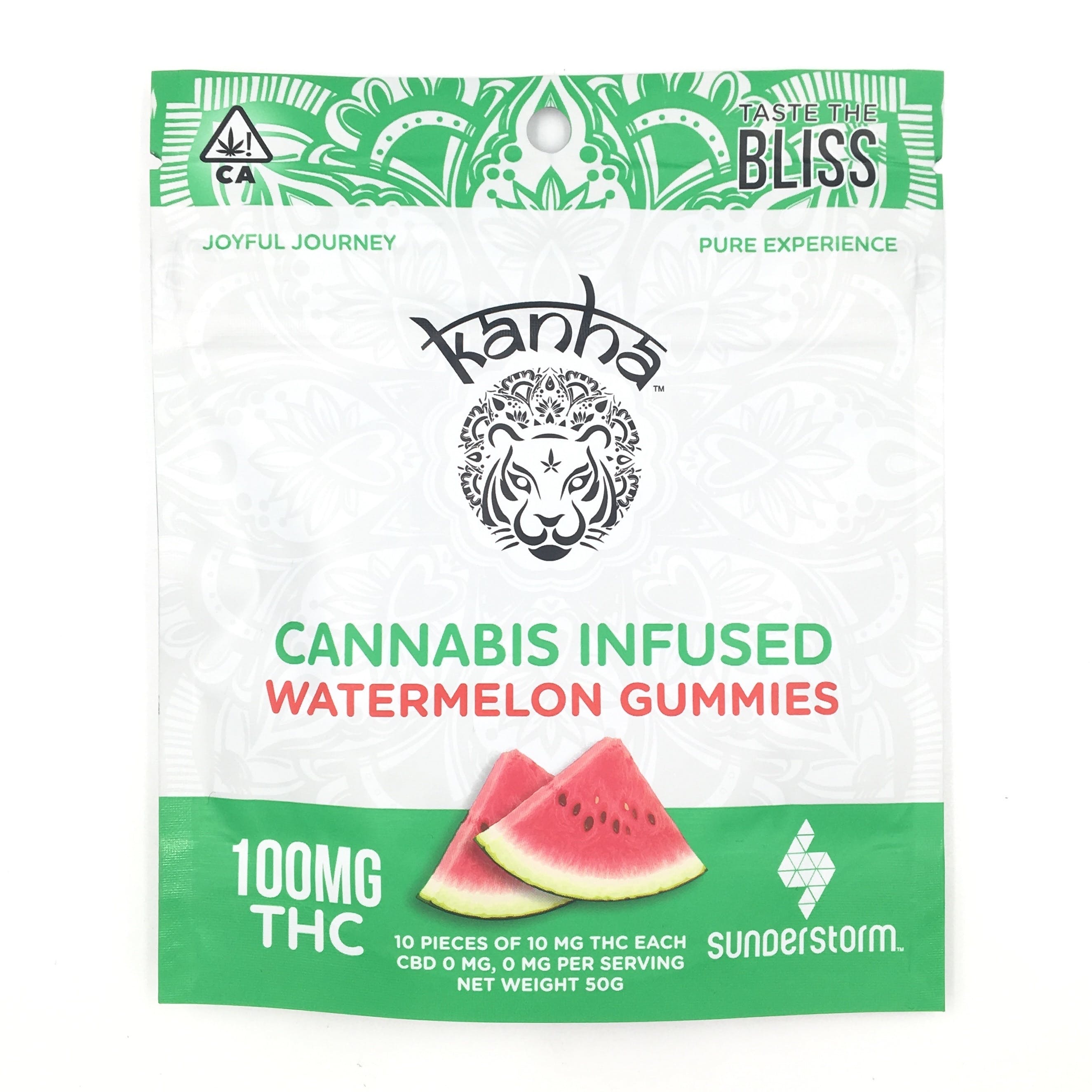 100mgTHC Watermelon Gummies - Kanha Treats