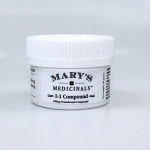 1:1 CBD Transdermal Compound by Mary's Medicinals | 50mg THC / 50mg CBD