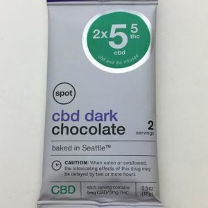 1:1 CBD/THC Dark Chocolate - 2 Servings