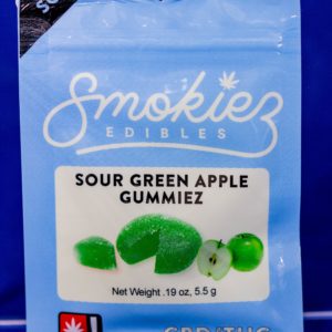 1:1 Sour Green Apple Gummy by Smokiez