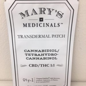 1:1 THC:CBD - Mary's Medicinal - Patch