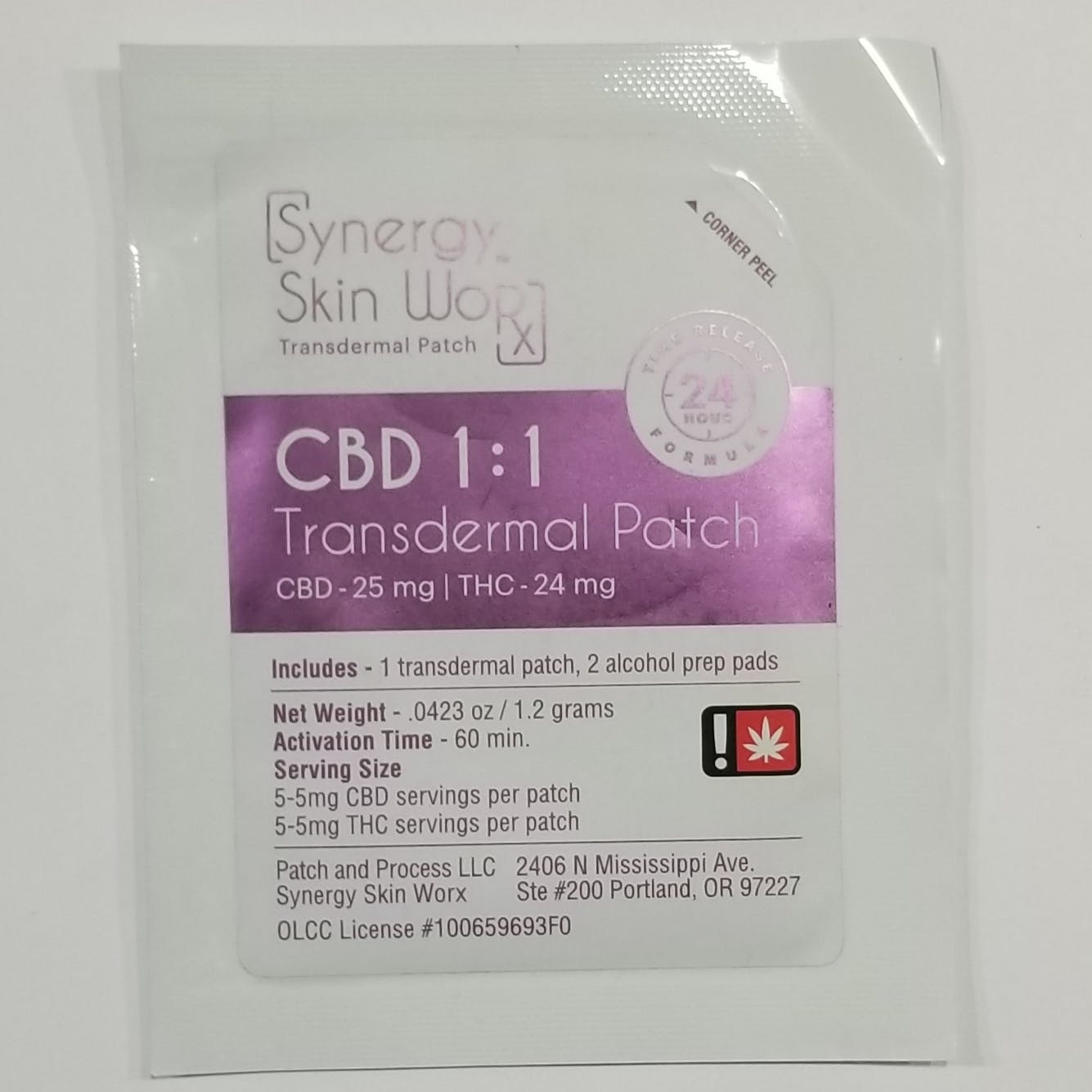 1:1 Transdermal Patch- Synergy Skin Worx