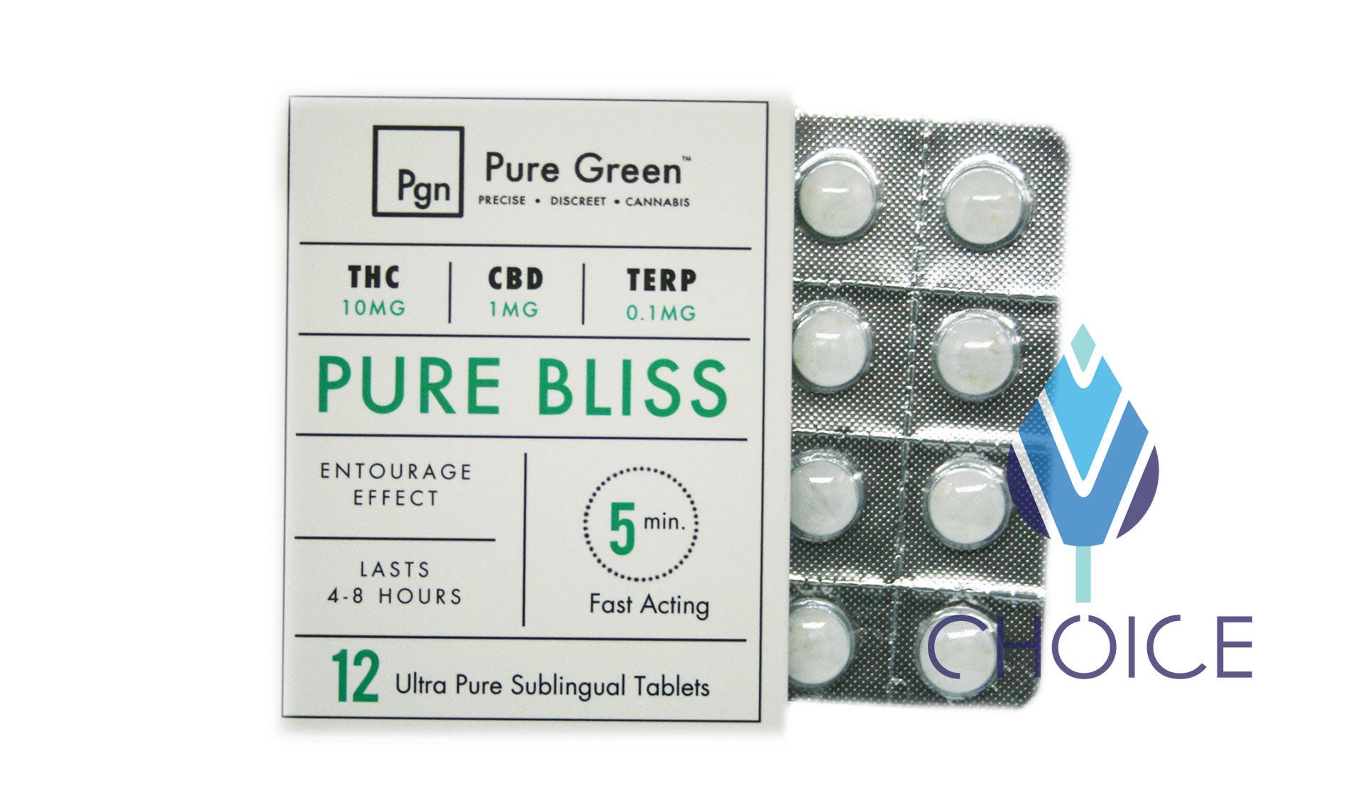 edible-12-pk-pure-bliss-cbdthc-tablets-by-pure-green