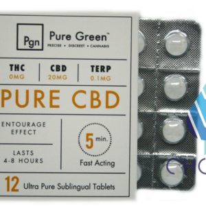 12 pk - Pure CBD - CBD Tablets by Pure Green