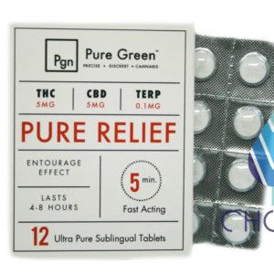 12 pk - Pure Relief - CBD/THC Tablets by Pure Green