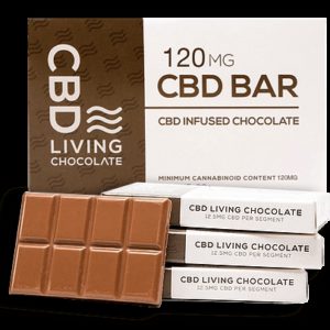 120MG CBD Chocolate Bar - CBD Living