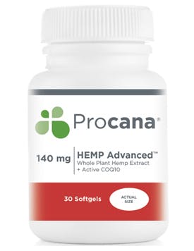 140mg Hemp Advanced - 30 soft gels from Procana
