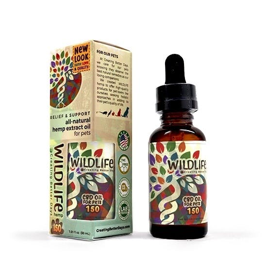 150mg Pet CBD Tincture Drops by Creating Better Days