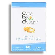 18:1 CBD:THC Soft Gels 30ct [Care by Design]