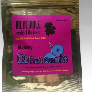 200 mg Pure CBD [only] Fruit gummy-Blueberry-4 pieces-50 mg each