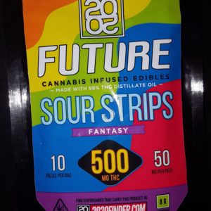 2020 Future-Cannabis Infused Fantasy Flavored Sour Strips-500mg
