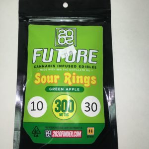 2020 Future Green Apple Sour Rings 300MG