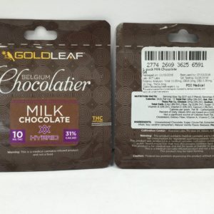 20mg Milk Chocolate- Gold Leaf