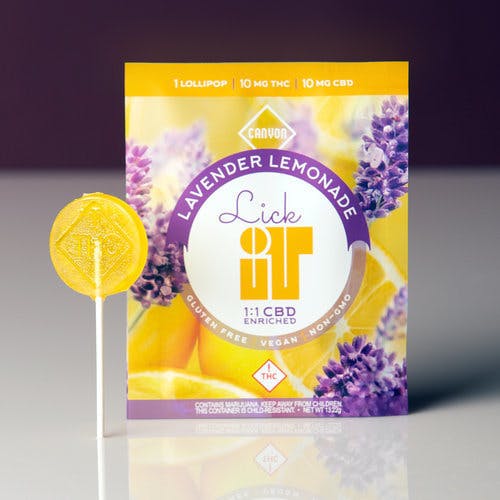 25 mg Canyon Lick It - Lavender Lemonade 1:1 THC:CBD