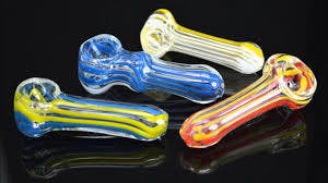 3 inch glass pipe muti-color thick