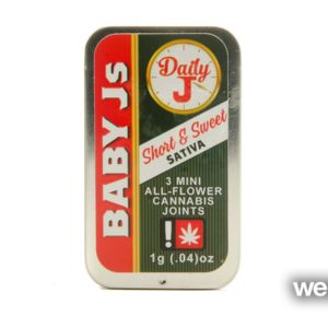 3x .25 gram Daily J Baby J's Sativa Pre-Roll Pack