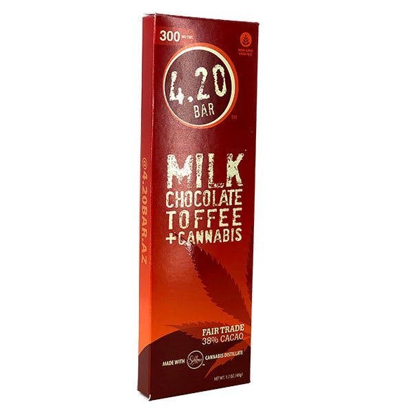 4.20 Milk Chocolate Bar 300mg (Toffee - 6 Pieces)