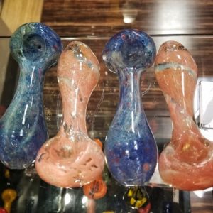4.5" Art Frit Mixed Assorted Color Dot Pipe
