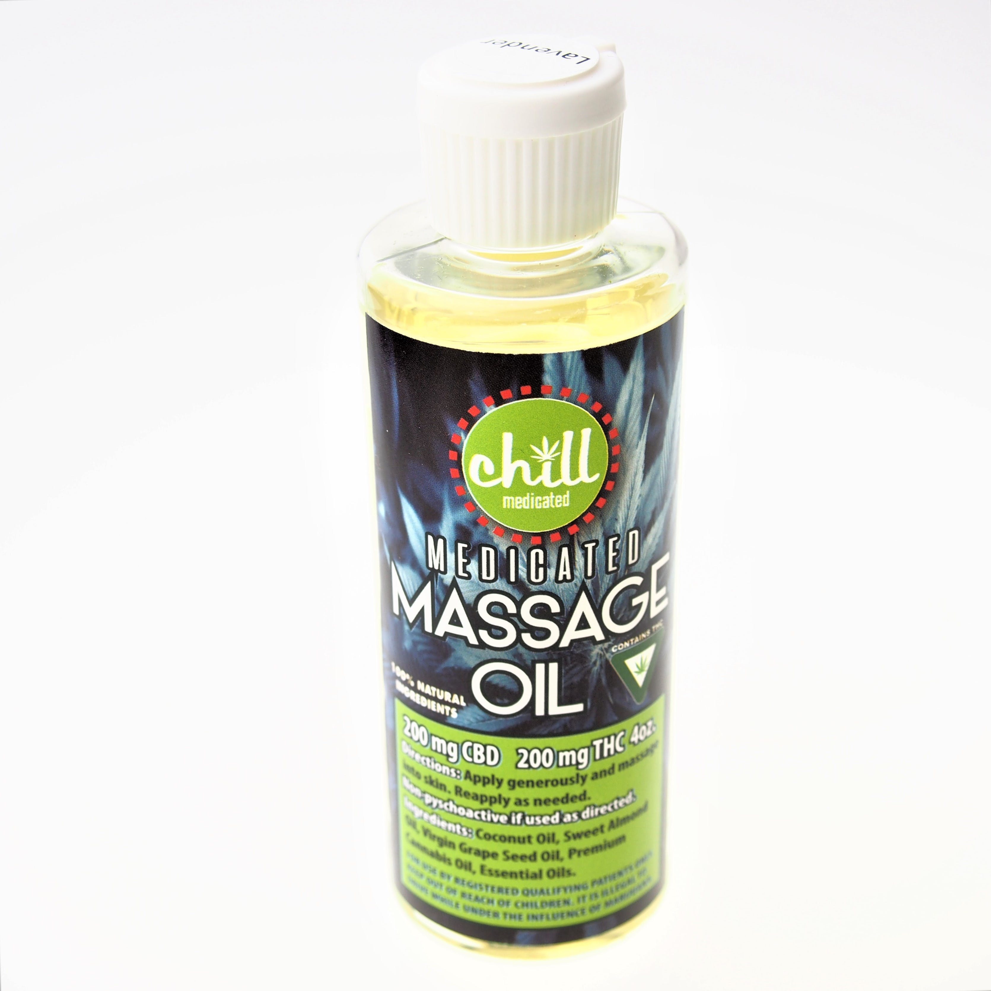 400mg Massage Oil - Chill Medicated