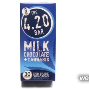 420 Bar Milk Choc. plain CBD 10pack 100mg
