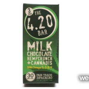 420 Bar:: Milk Chocolate Hemp 3pk