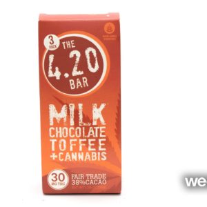 420 Bar:: Milk Chocolate Toffee 3pk