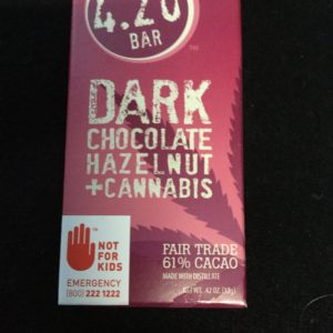 420 Dark Chocolate Hazelnut Bar 1pk