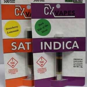 500mg Cartridge CX Vapes Indica/Sativa