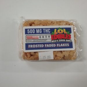500mg LOL EDIBLE KRISPIE TREAT (FROSTED FADED FLAKES)