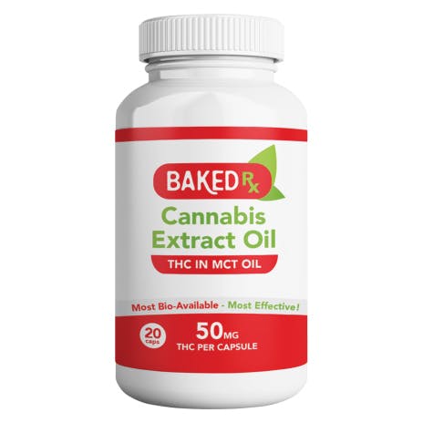 50mg Capsule THC by Baked Edible