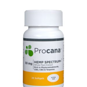 50mg Hemp Spectrum - 30 soft gels from Procana