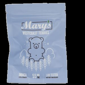 55mg WestCoast Indica Teddies by Mary's Medibles