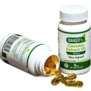5mg THC Sativa Capsules by Baked Edibles