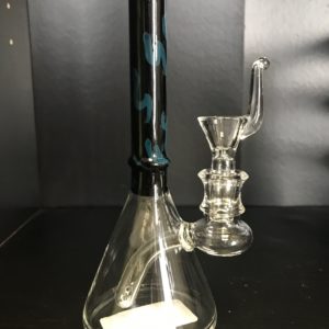 6" Black & Blue Neck Beaker Water Pipe