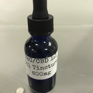 600mg 1:1 THC/CBD Oil Tincture