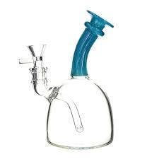 7" Blue/Green Ring Neck Water Pipe
